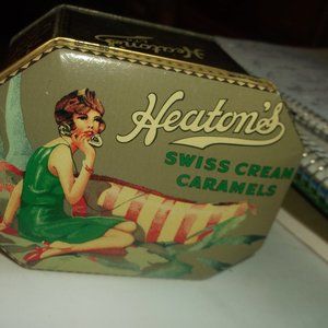 vintage heatons swiss candy can